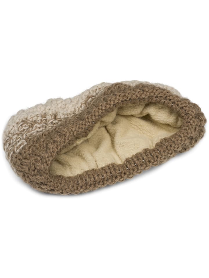 styleBREAKER Strick Stirnband in Braun-Beige günstig kaufen onesize