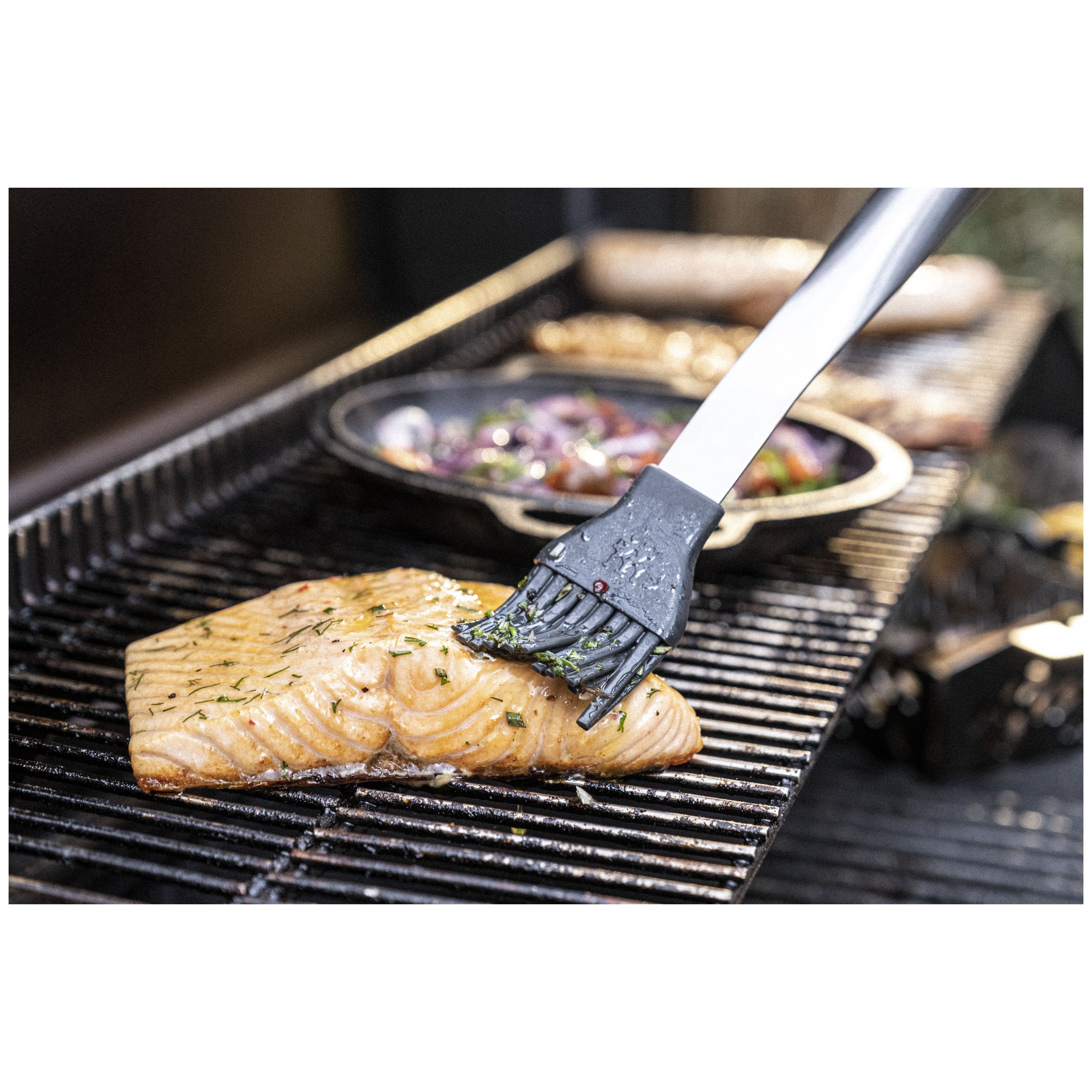 Grillpinsel, 41 cm, Edelstahl