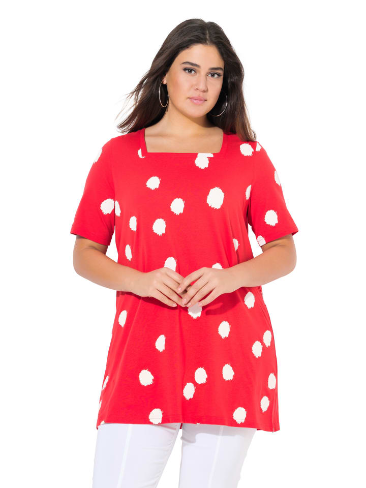 Ulla Popken Shirt in neon rot günstig kaufen