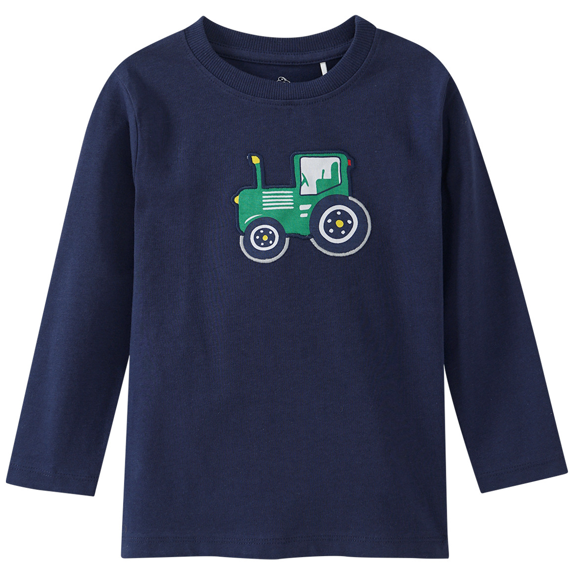 Kinder Langarmshirt mit Trecker-Applikation