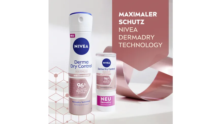 NIVEA Deo Roll-On Derma Dry Control Maximum Anti-Transpirant 50 ml