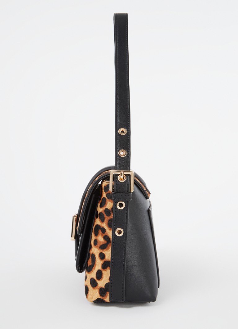 Borsa a tracolla Dune London Dara con stampa leopardata