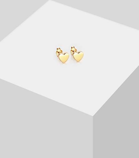Elli Ohrringe Kinder Stecker Herz Liebe Basic 925 Silber