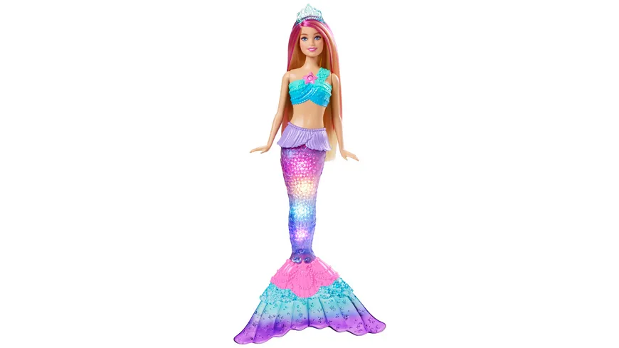Barbie Zauberlicht Meerjungfrau Puppe (leuchtet), Barbie Dreamtopia