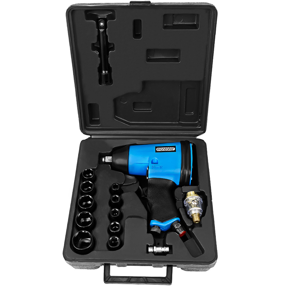 Casaria monzana® Druckluftschrauber-Set 1/2 17-teilig