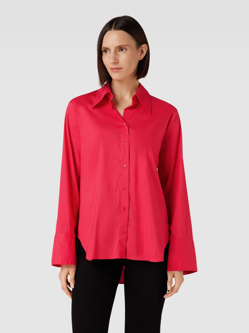Bluse in unifarbenem Design Modell 'VICKI' in pink