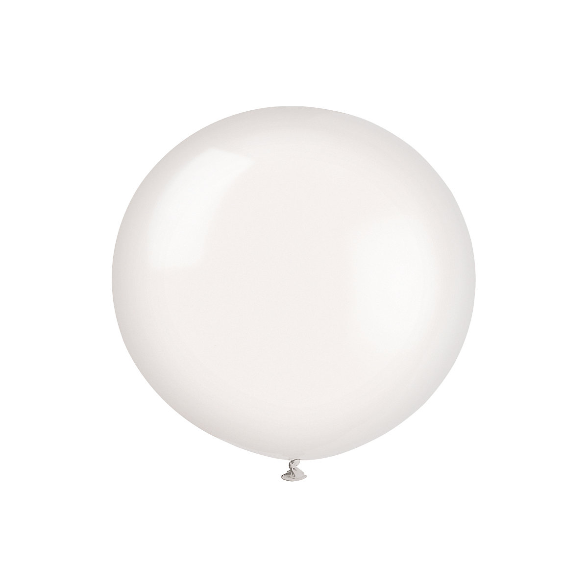2 XL-Riesen-Latex-Luftballons rund 60 cm, Weiss