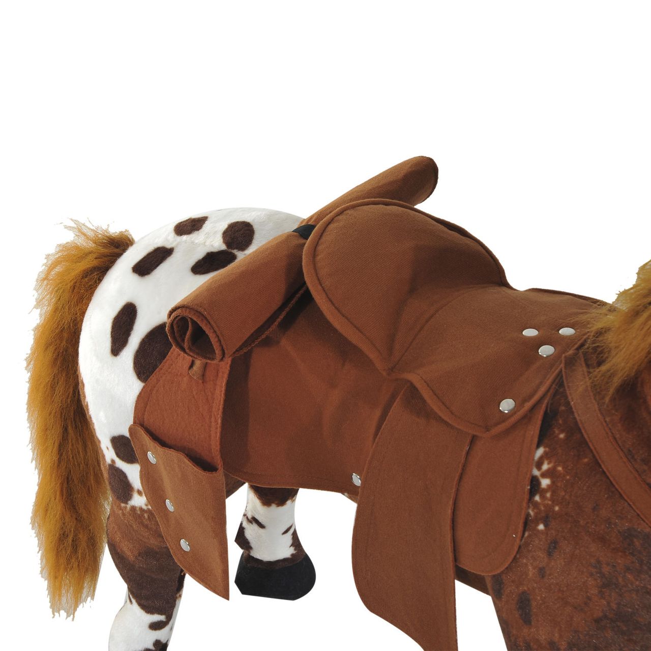 HOMCOM Spielpferd Reitpferd für 3  Jahre Kinder mit Pferd Sound Plüschtier