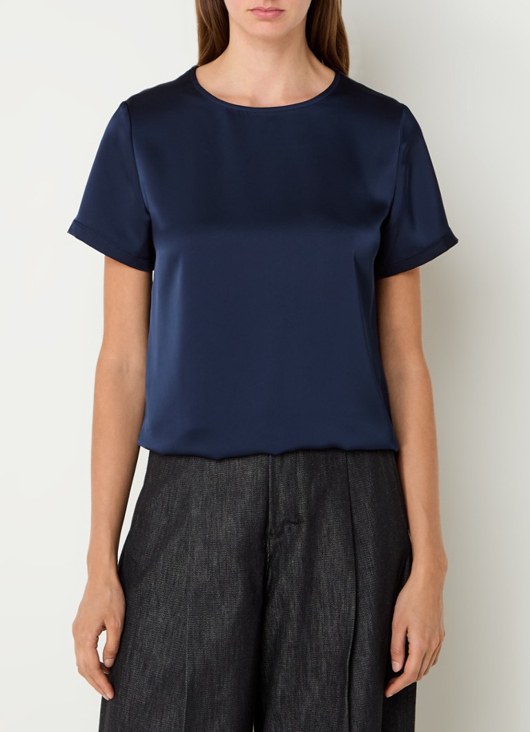 MaxMara Gilbert T-shirt with satin insert