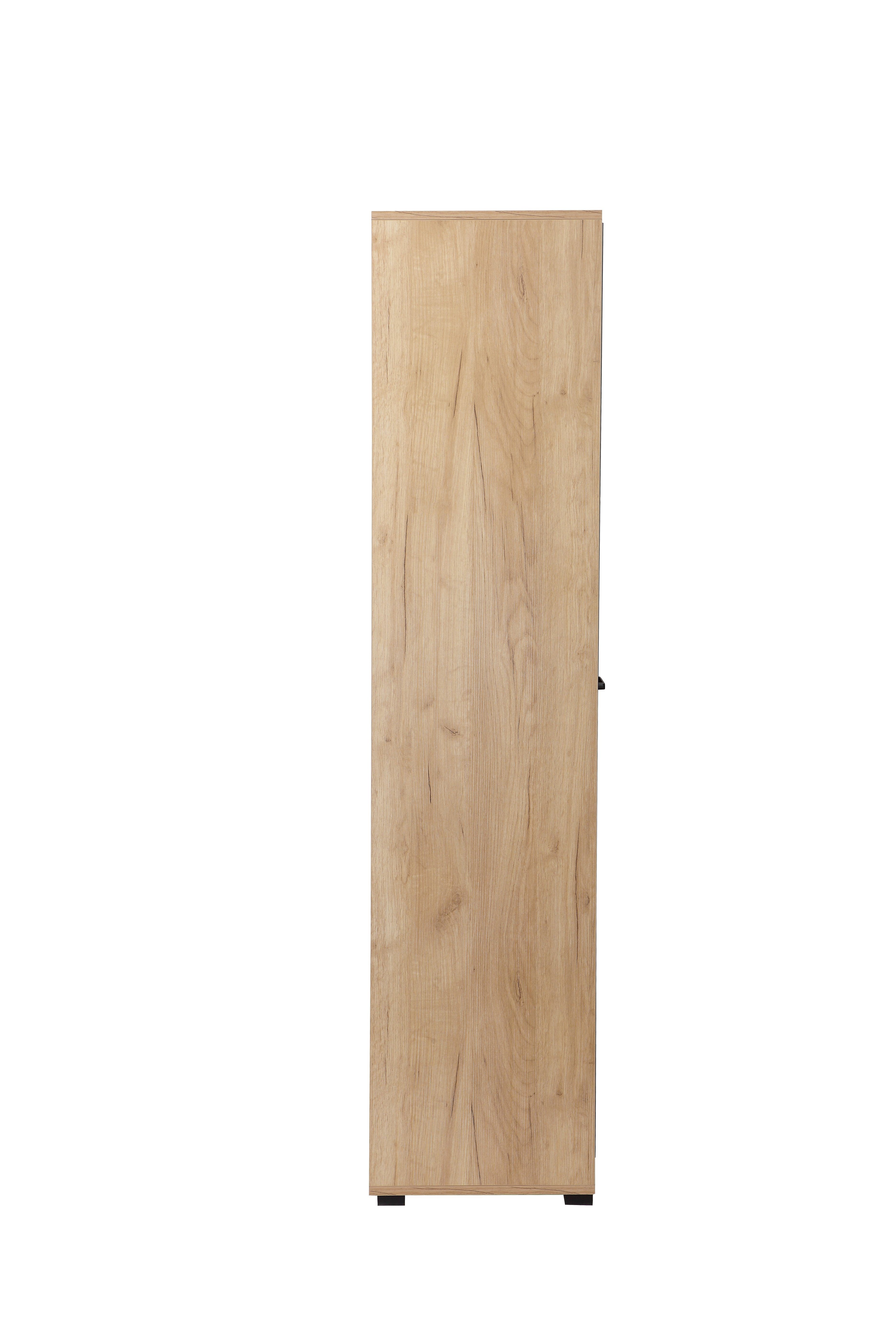 Places of Style Aktenschrank Moid, moderner Mehrzweckschrank, Maße: 64,5x41,5x175 cm, 5 Fächer mit viel Stauraum
