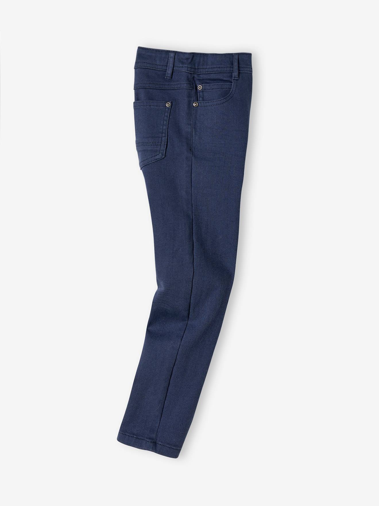 Vertbaudet Jungen Slim-Fit-Hose, Hüftweite SLIM Oeko-Tex - blau