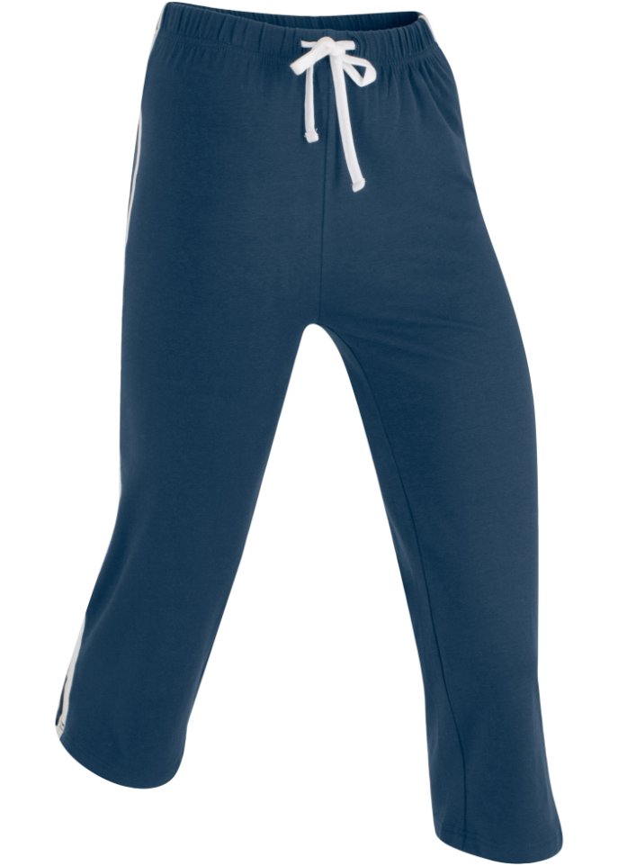 Sportcapri aus Baumwolle, schmal geschnitten