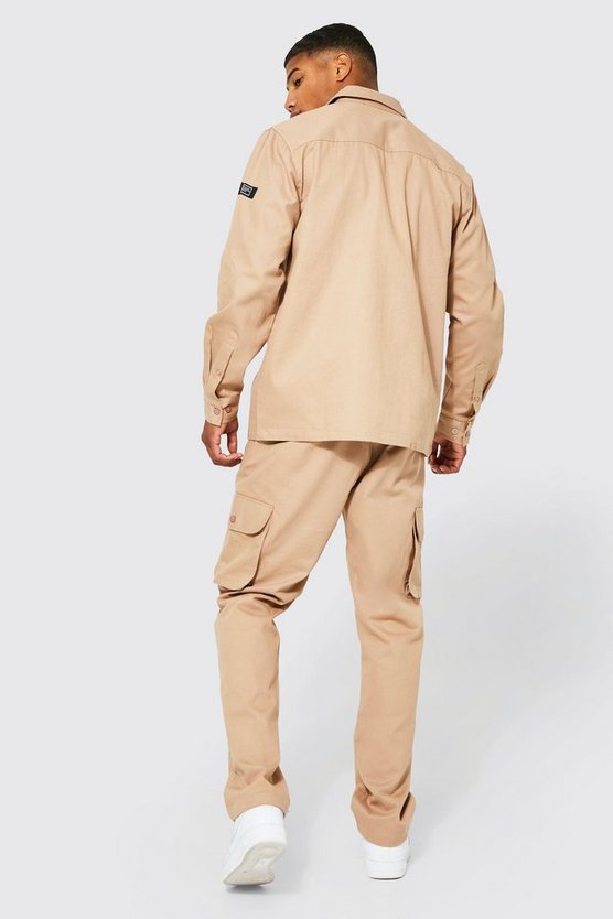 Utility-Hemd mit Reißverschluss und Hose