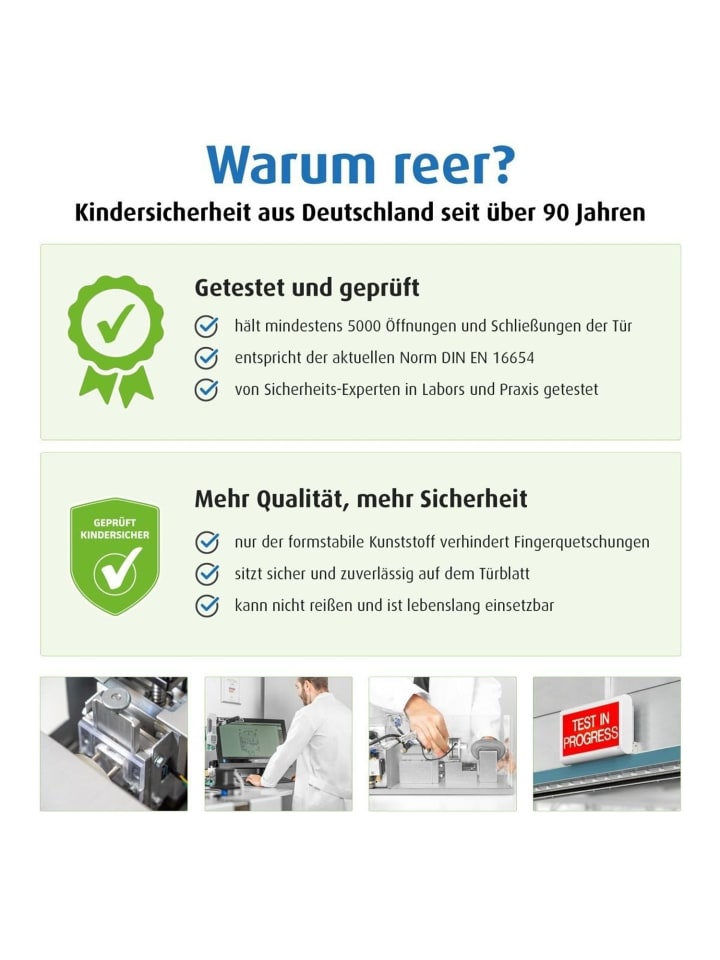 Reer [3 Stück] Türstopper in Transparent ab 0 Monate günstig kaufen onesize