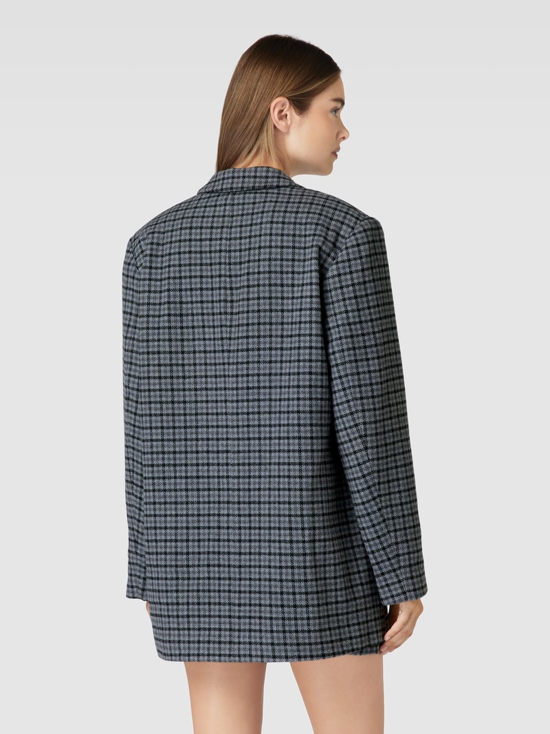 Blazer mit Gitterkaro Modell 'CASUAL CHECK' in dunkelgrau