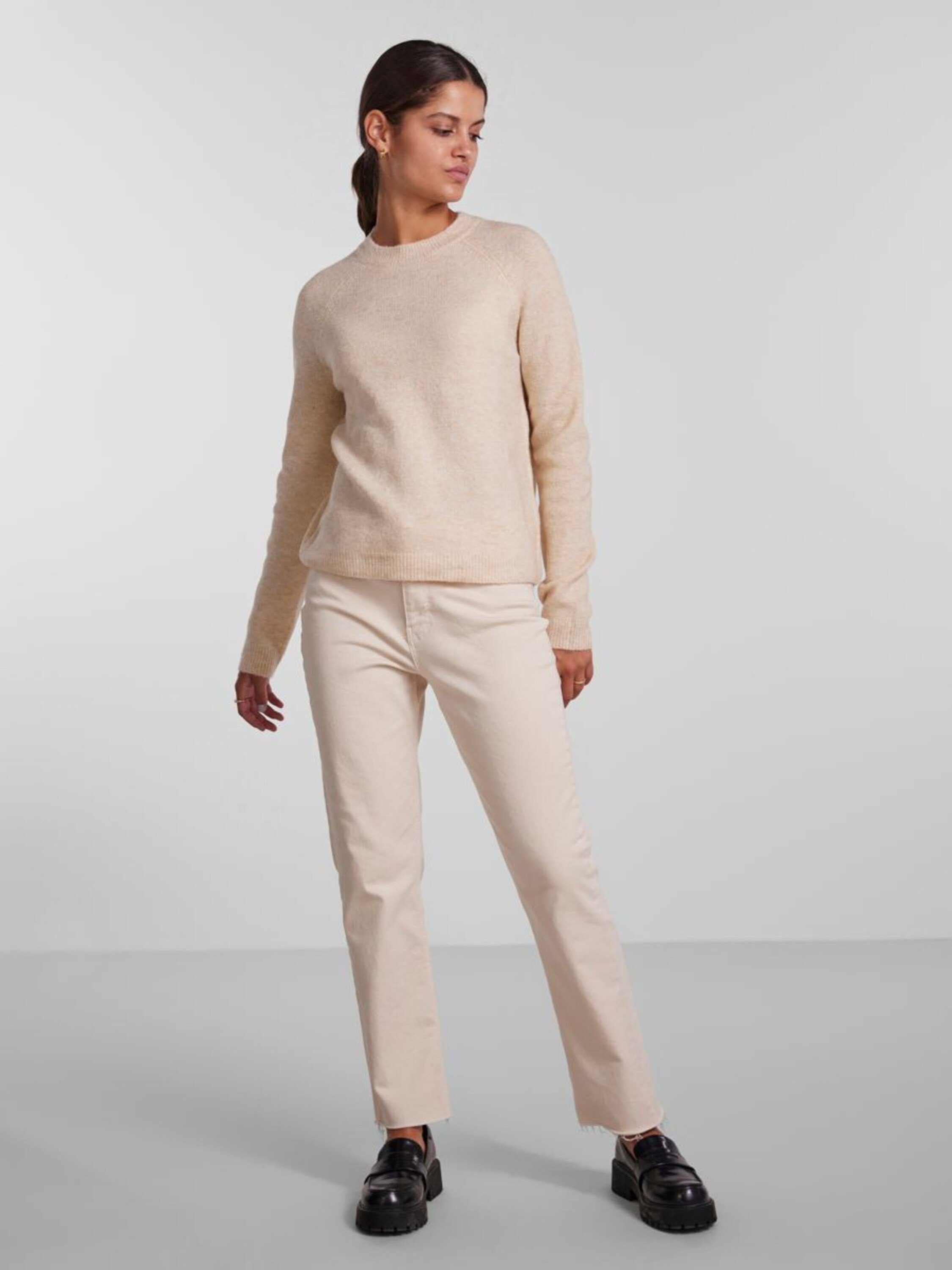 pieces Rundhalspullover Juliana (1-tlg) Plain/ohne Details