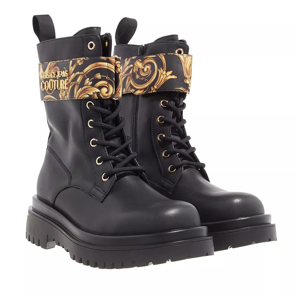 VERSACE Stiefeletten schwarz Schnürstiefel
