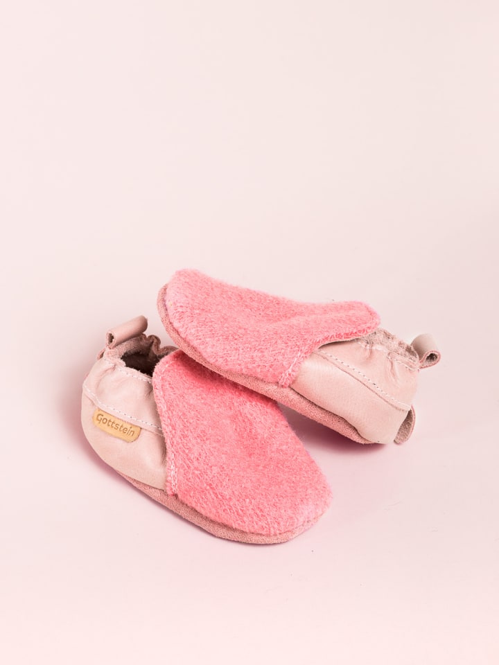 Gottstein Krabbelschuhe Plain in pink günstig kaufen