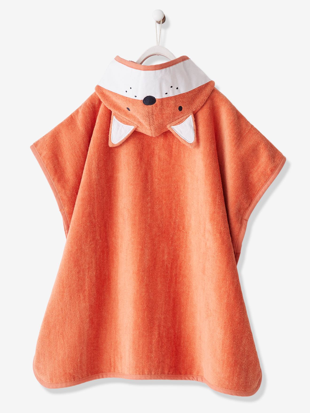 Poncho de bain Renard terre cuite