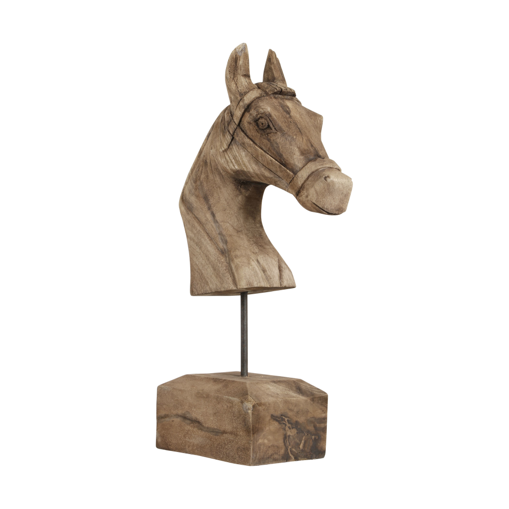 Skulptur Horse braun