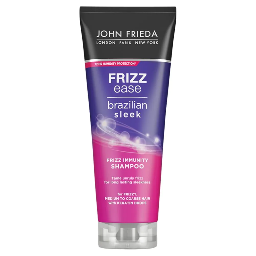 John Frieda Frizz Ease Brazilian Sleek Frizz imunitetą mažinantis šampūnas