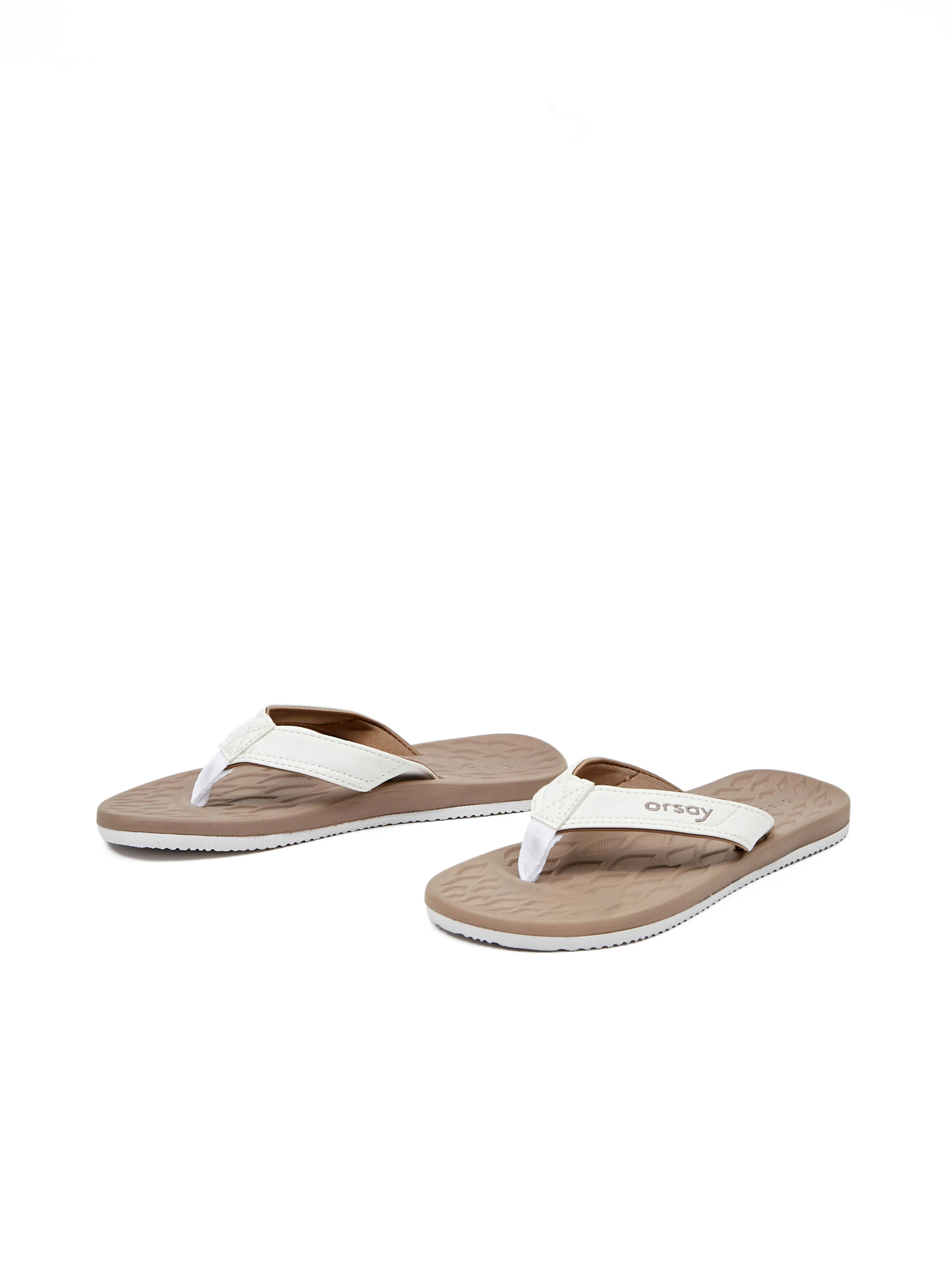 Weiße und beige Damen-Flip-Flops ORSAY