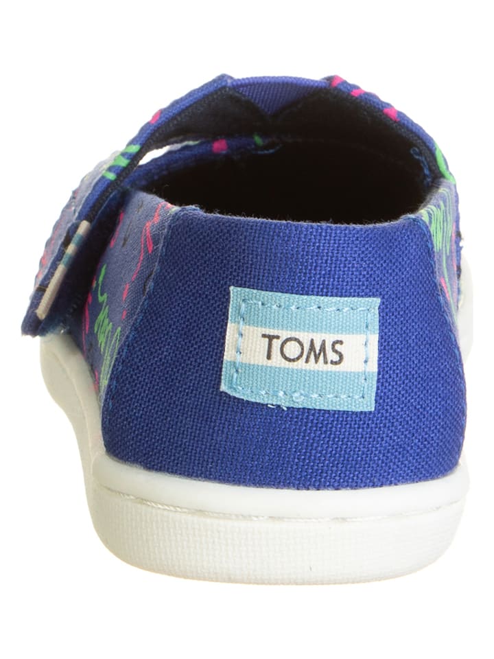 TOMS Slipper in Blau/ Bunt günstig kaufen