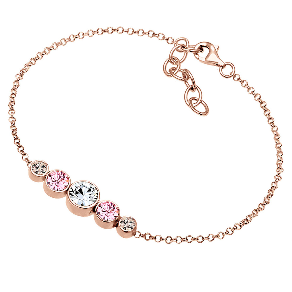 Elli Elli Bracelet Basic Kristalle 925 Sterling Silber Bracelet