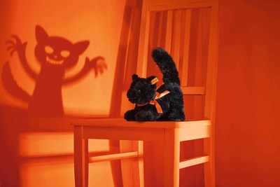 Spooky Katze, 22 cm, schwarz