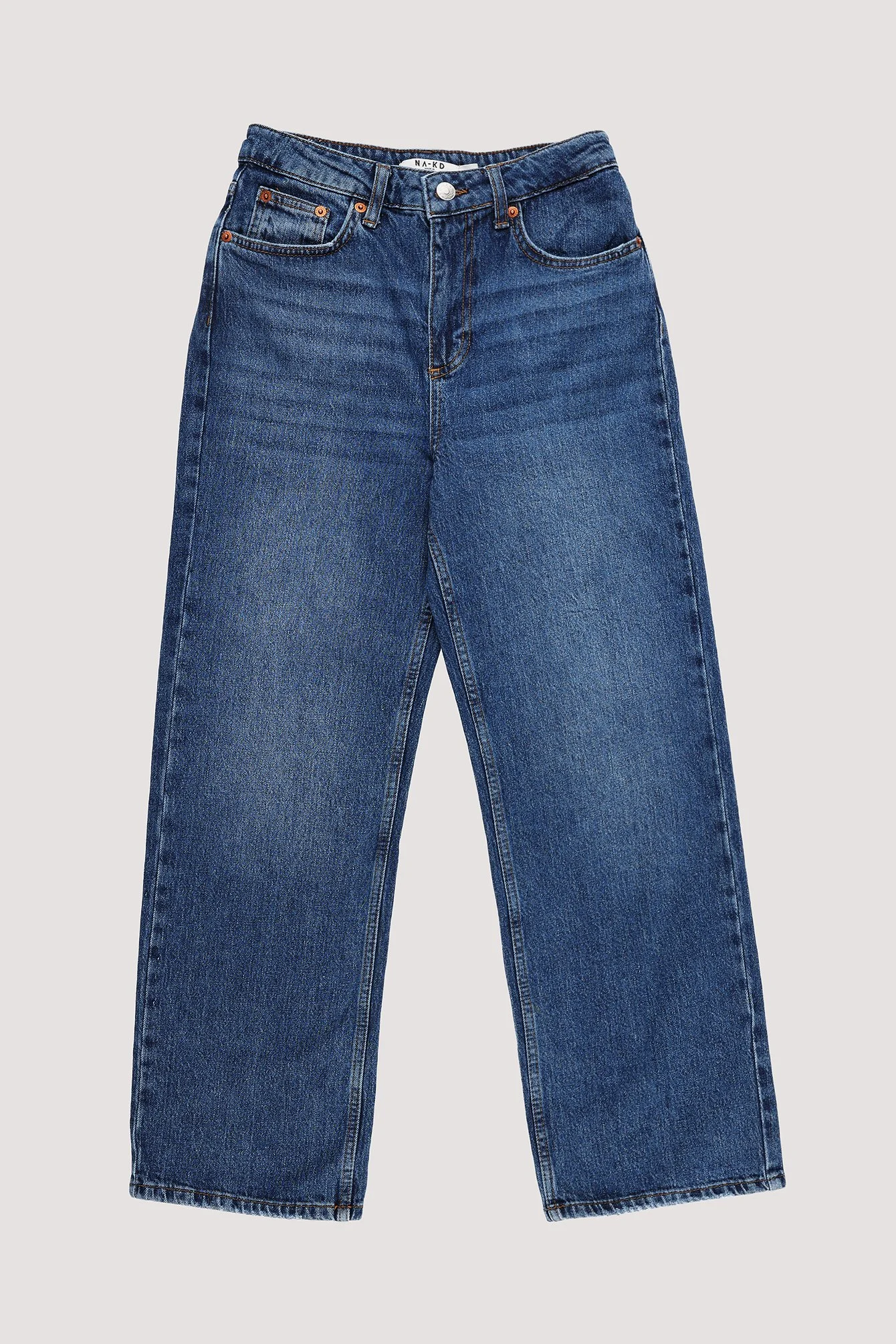 Hochgeschnittene Cropped-Jeans
