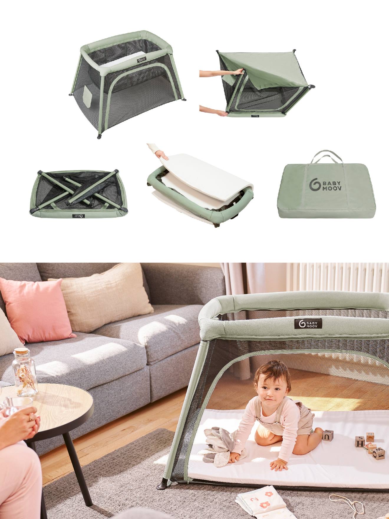 Babymoov 3-in-1 Baby Reisebett MOOV & COMFY BABYMOOV - weiß