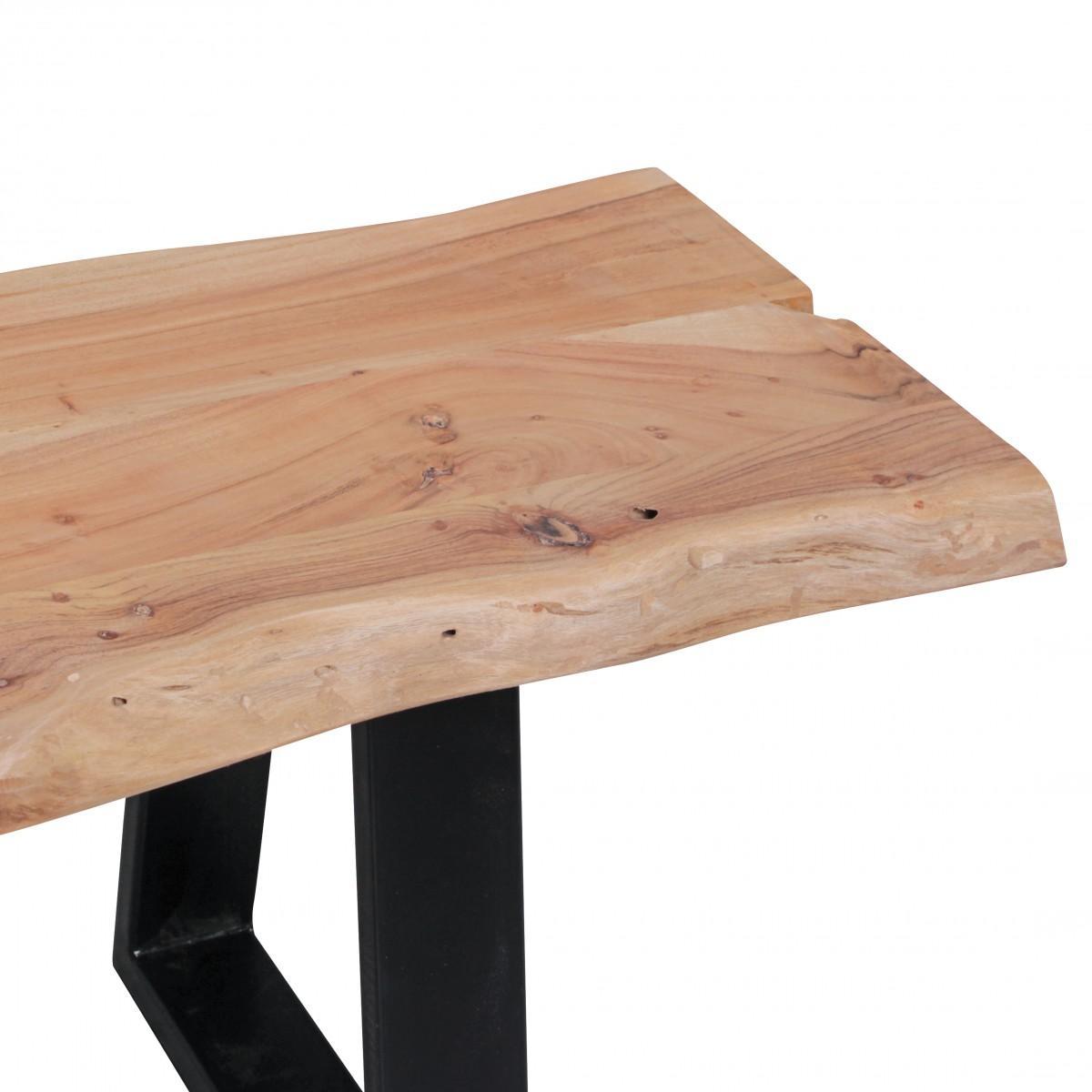 Wohnling Esszimmerbank GAYA Massivholzbank Akazie 180 x 40 cm