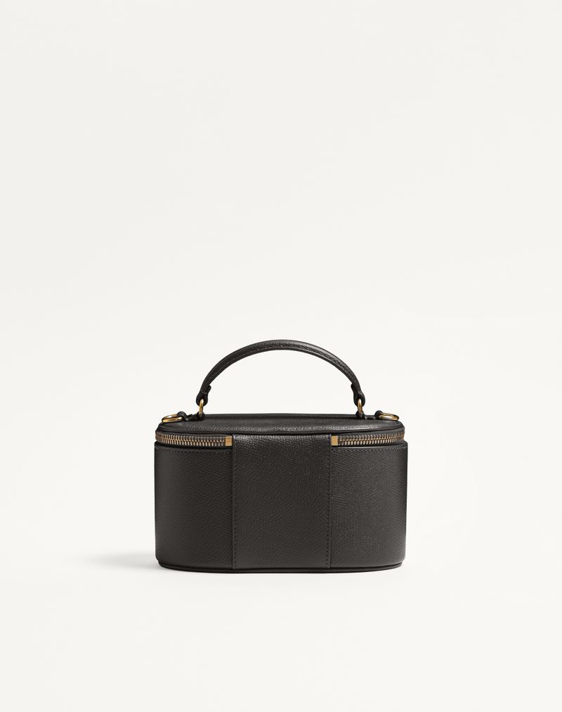 Mini Vanity Bag VLogo Signature em couro de bezerro granulado
