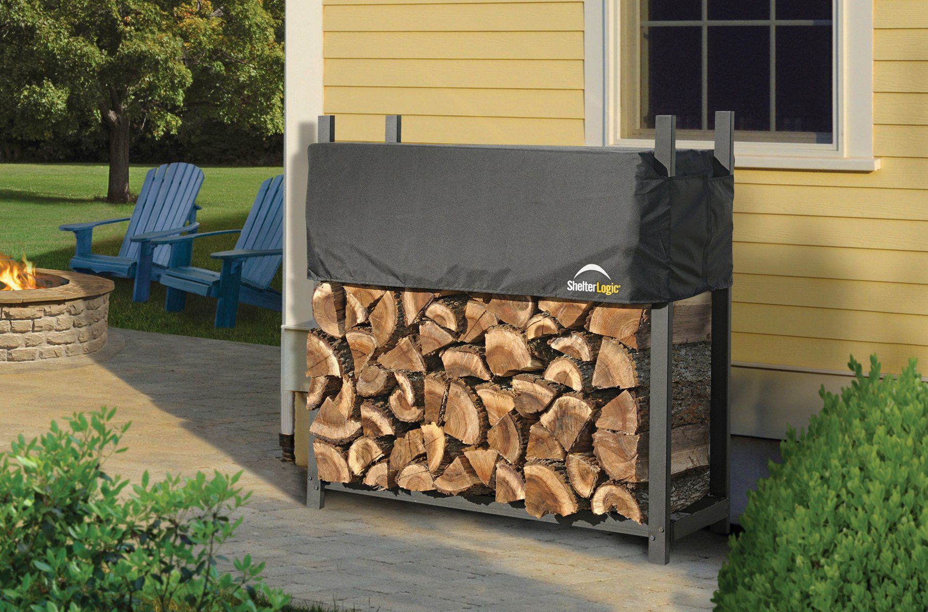 ShelterLogic Kaminholzregal, BxTxH:120x36x119 cm