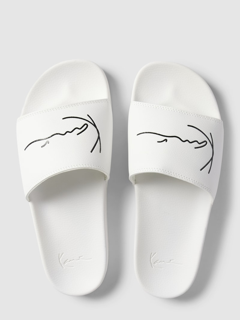 Slides mit Label-Print Modell 'POOL' in weiß