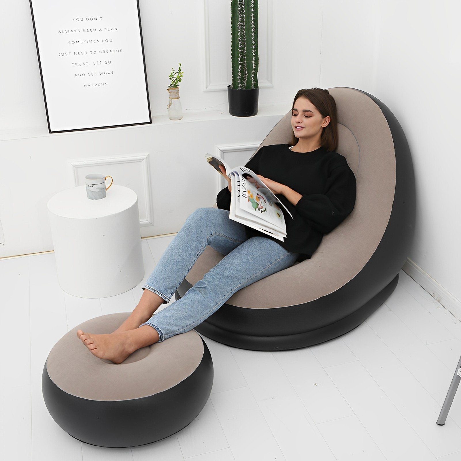 Yunnker Luftsofa Multifunktionales aufblasbares Sofa – zum Entspannen gedacht