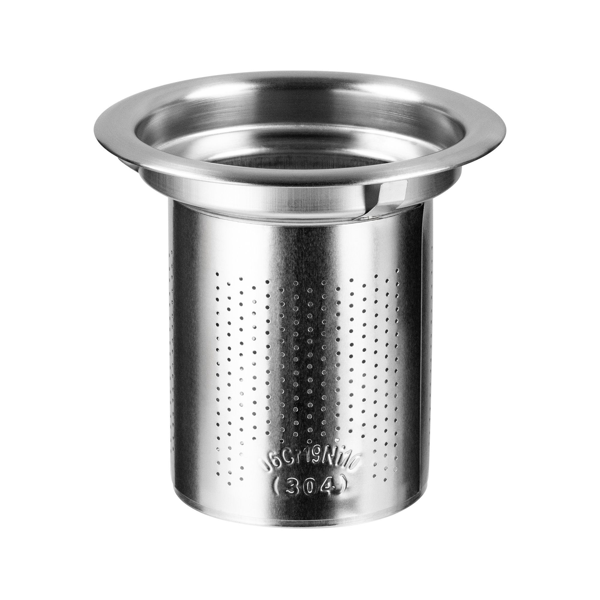 Impolio Teeglas Impolio Classic Teeglas mit Edelstahl-Sieb 2-teiliges Set 430 ml, Glas
