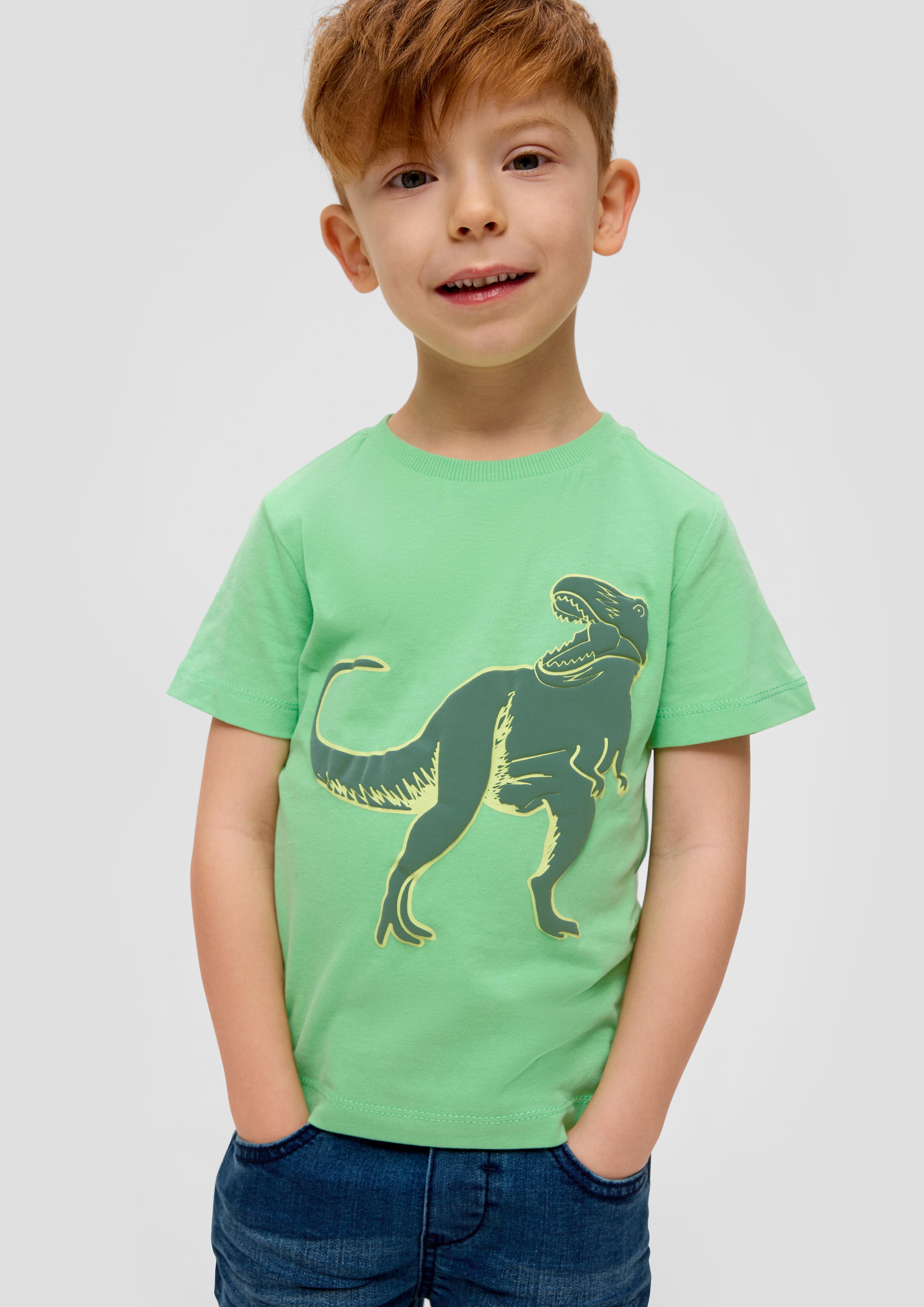 T-Shirt mit gummiertem Print  2143104-7303
