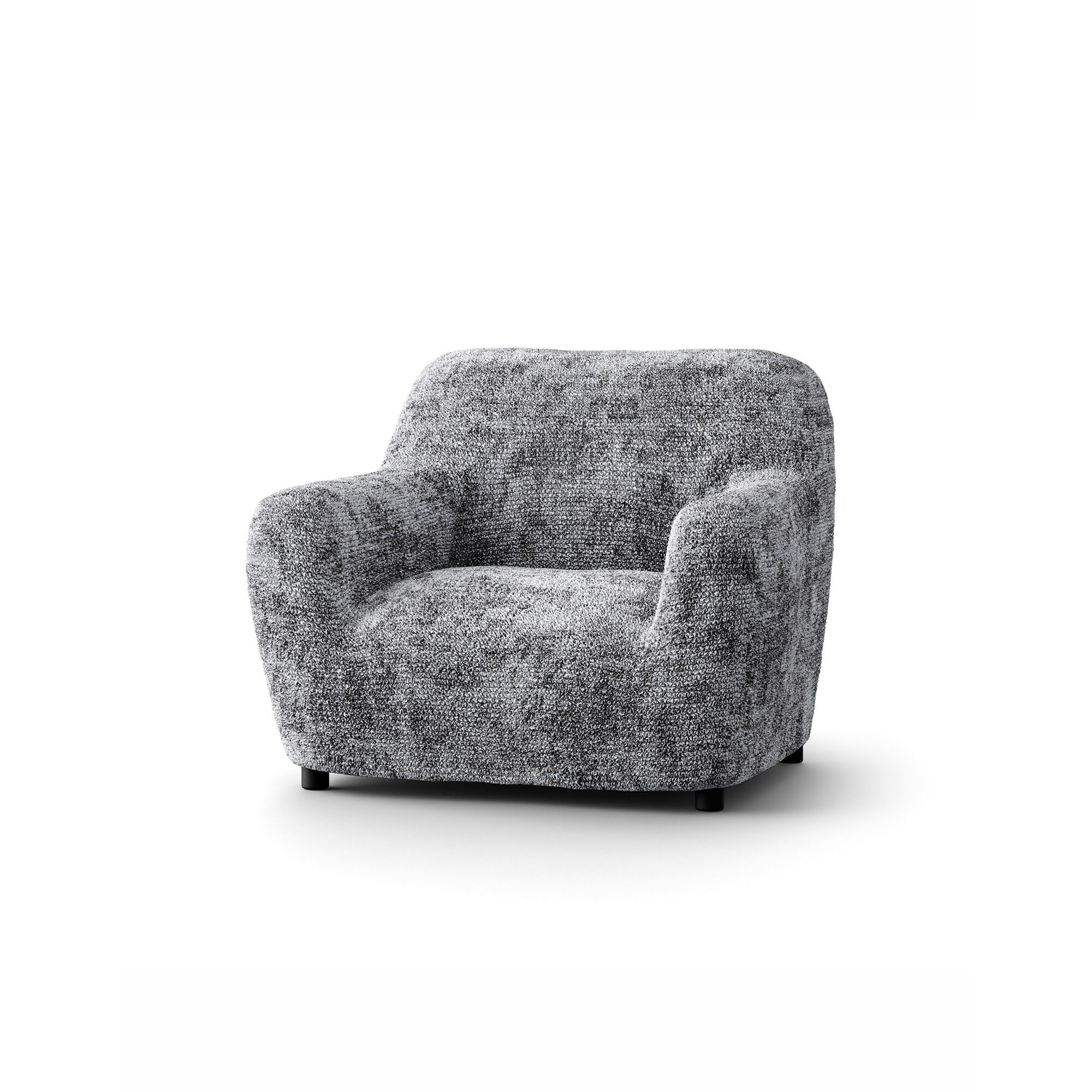 Housse bi-extensible microfibre gaufrée léopard pour fauteuil et canapé