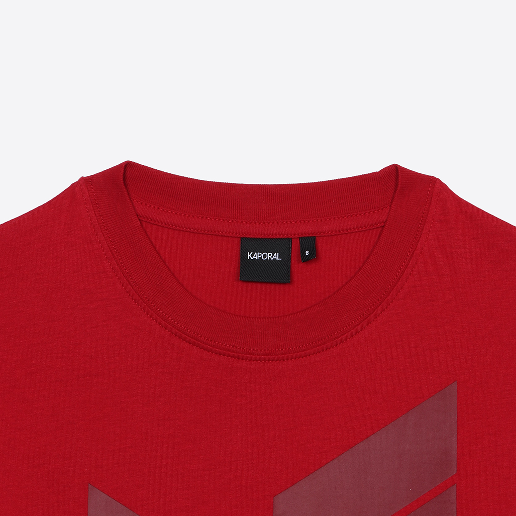 PIERO  T-shirt rouge Garçon en 100% coton
