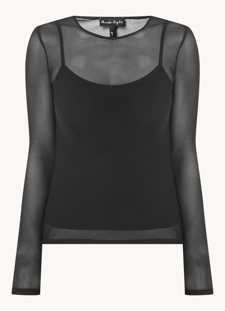 Phase Eight Eleena Mesh Top με Ελαστικό Στρίψιμο