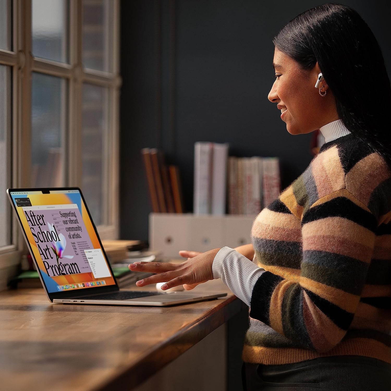 Apple 2023 MacBook Air Laptop with M2 chip: 15.3-inch Liquid Retina Display, 8GB Unified Memory, 256GB SSD Storage, 1080p FaceTime HD Camera, Touch ID