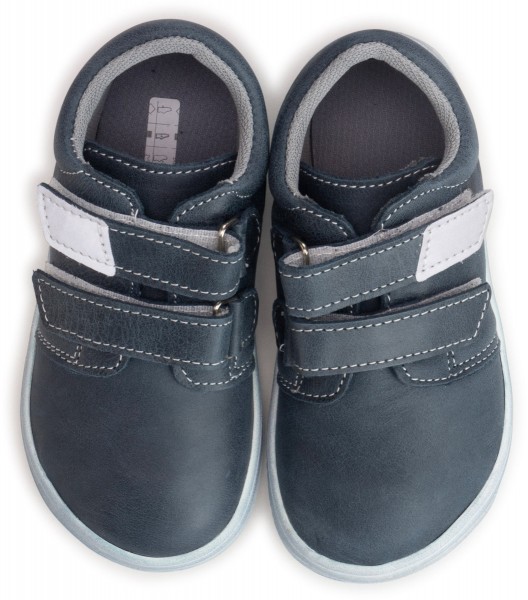 Jonap bare ~ LowCut Klettschuh Leder ~ Dark Grey