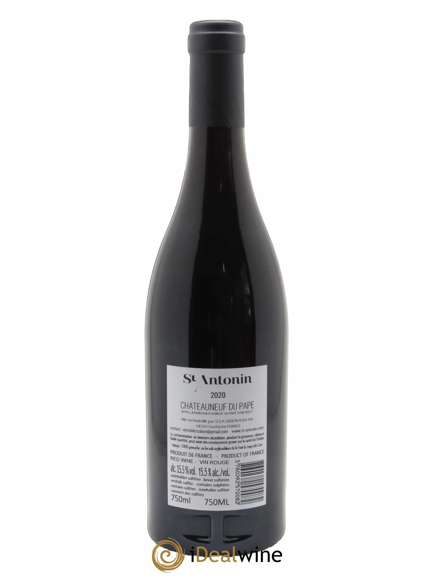 Châteauneuf-du-Pape Clos Saint Antonin  2020 - Lot de 1 Bouteille