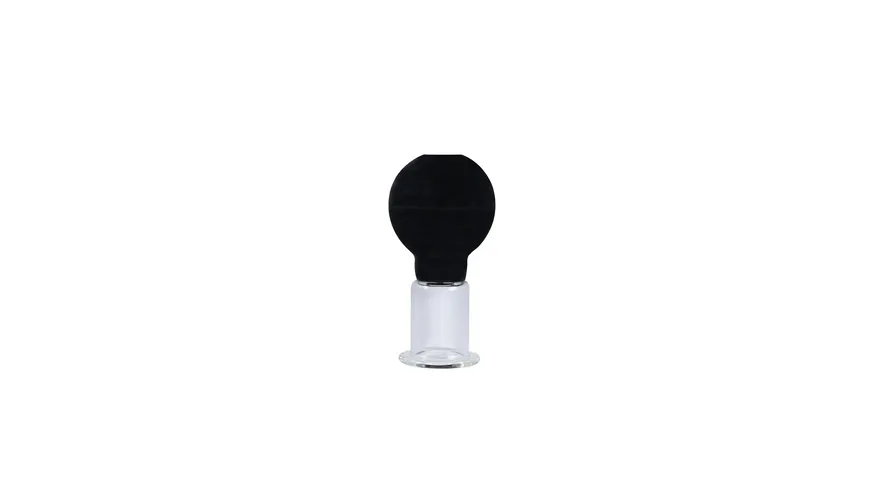 BODY&SOUL Masterpiece Schröpfglas mit Saugball schwarz