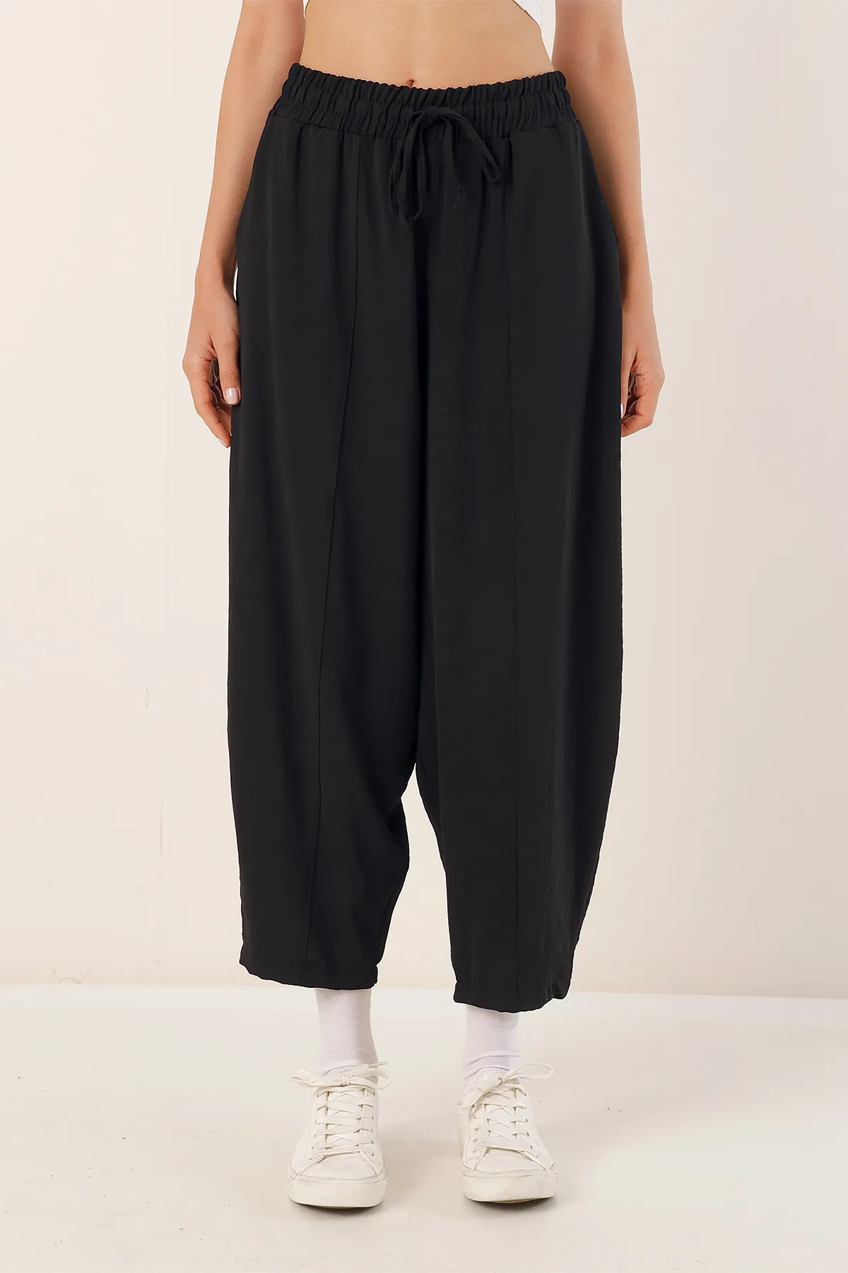 Bigdart  6591 Gewebte Shalwar-Hose – Schwarz
