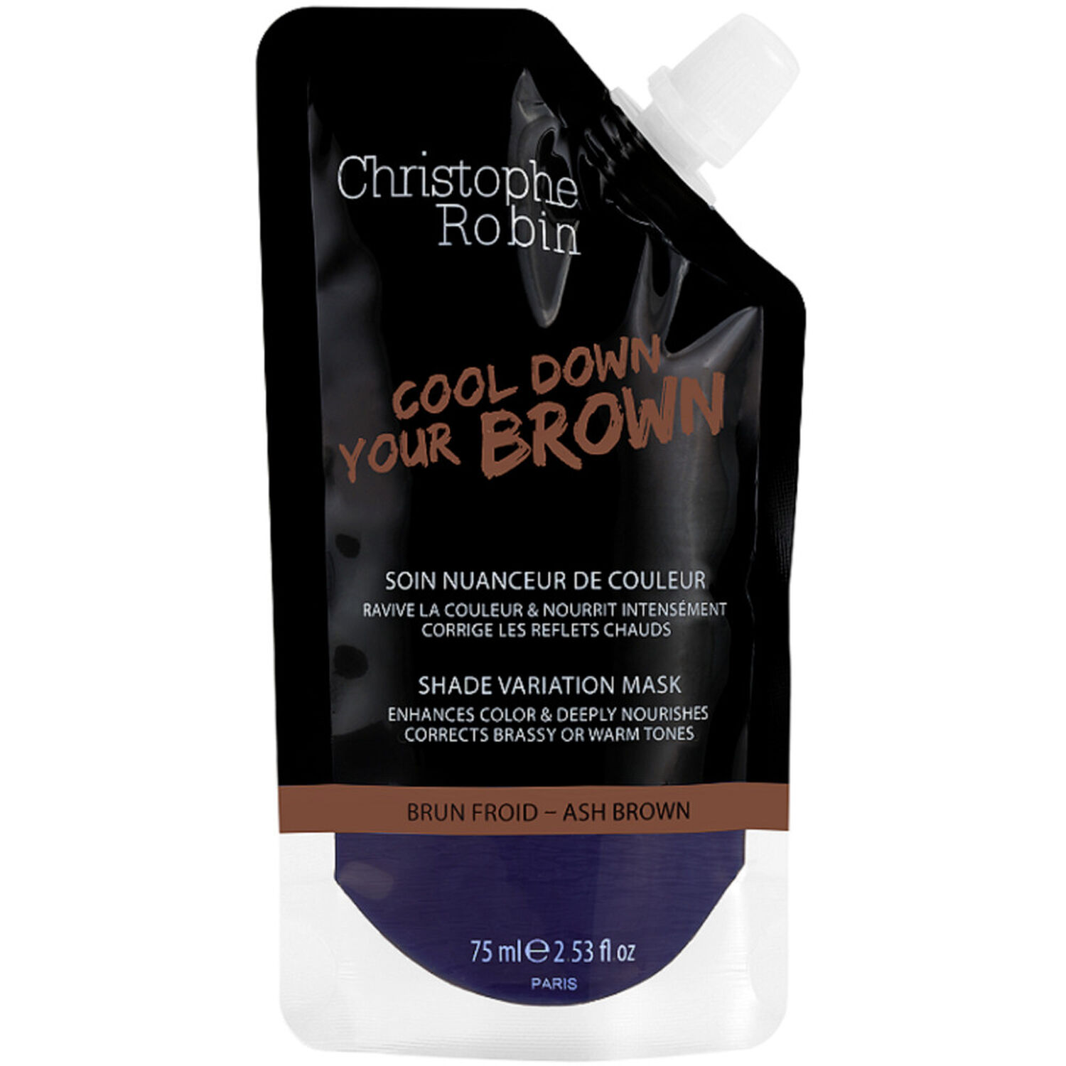 Christophe Robin Soin nuanceur de Couleur Pocket Brun Froid 75 ml
