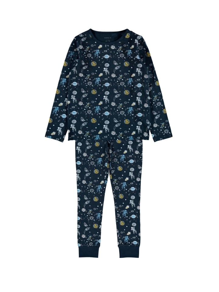 name it Schlafanzug lang in dark sapphire günstig kaufen