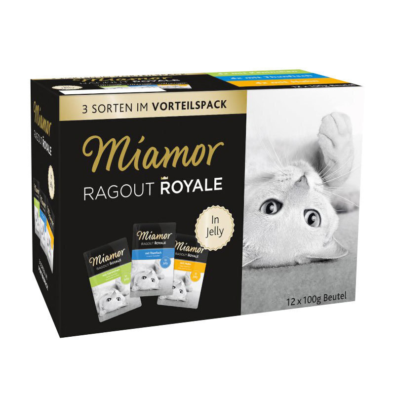 Miamor Nassfutter Miamor Ragout Royale in Jelly Multipack 12x100g Kaninchen, Huhn, Thunfisch