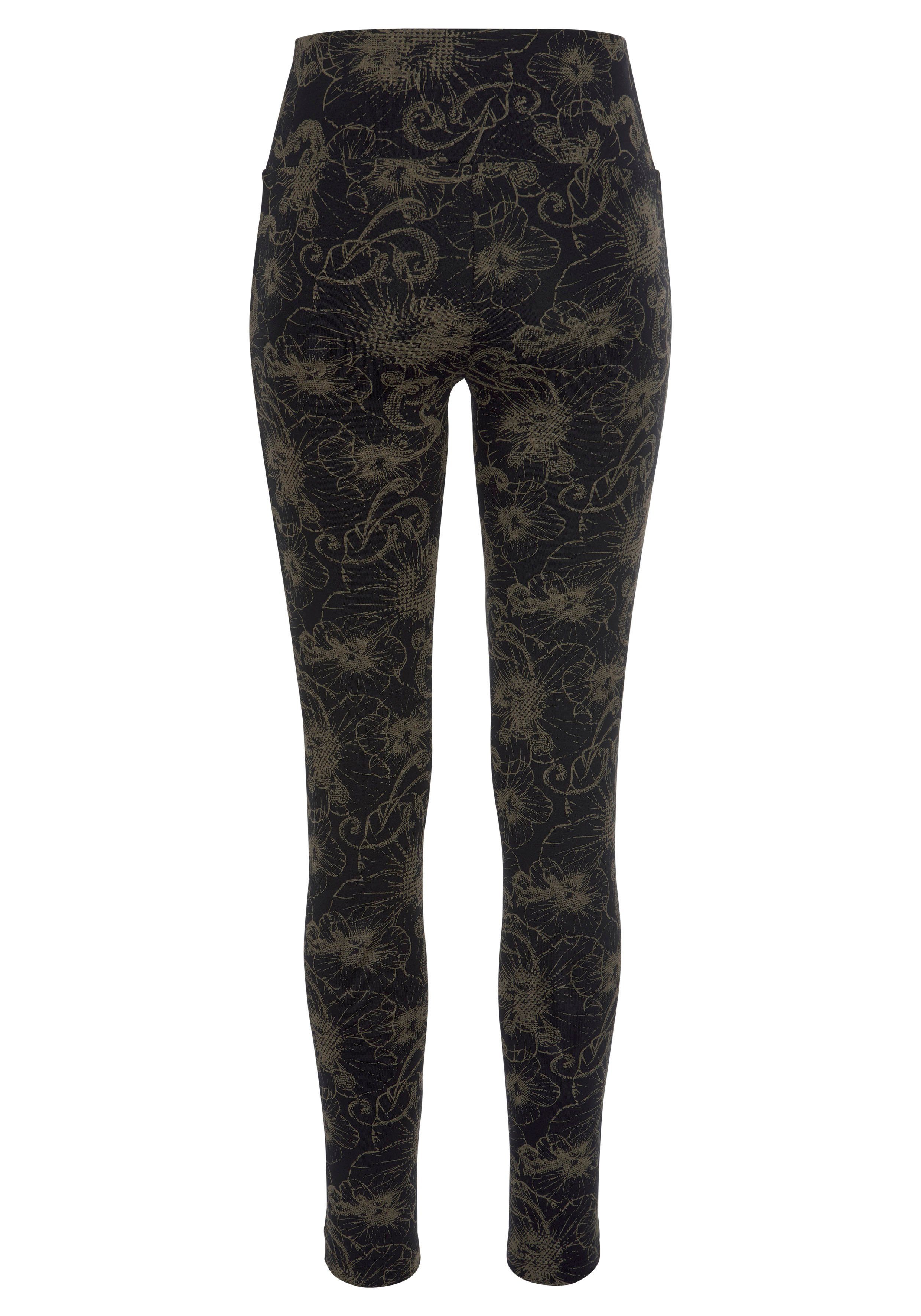 H.I.S Leggings (2er-Pack) bedruckt und uni